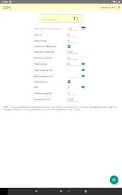 Calculadora SOFA android App screenshot 2